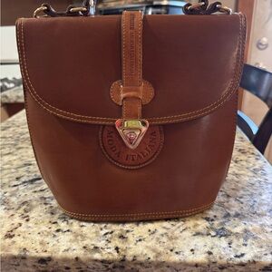VINTAGE MODA ITALIANA Brown Leather Crossbody Bag 💼